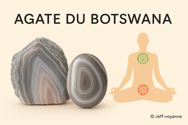 Agate du Botswana – S’ancrer dans la paix et accueillir le changement - Esoboutik Brest Pierre d’ancrage émotionnel : découvrez l’agate du Botswana