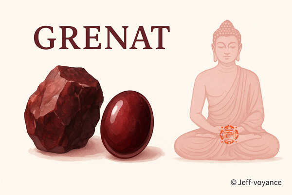 Le grenat est une pierre de vitalité, de passion et de force intérieure. Esoboutik Brest