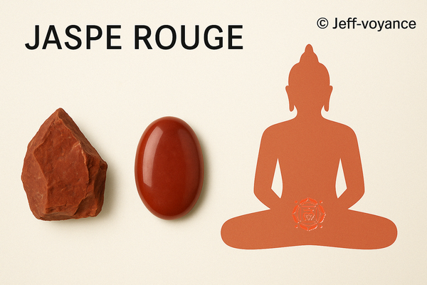 Le jaspe rouge, Pierre de force, de courage et d’action, elle soutient la circulation, le système reproducteur et la confiance en soi. Esoboutik Brest Le jaspe rouge favorise l’ancrage, la vitalité et la stabilité intérieure. Esoboutik Brest